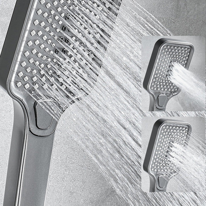 BowLift | Wall-mounted shower system Gray Adjustable spray pattern Lever handle Shower hose Shower set