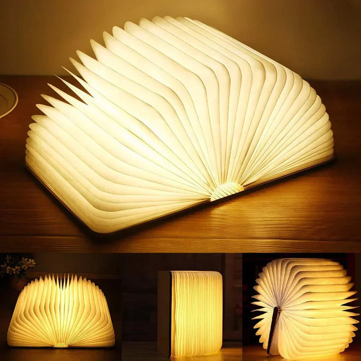 Foldable Book Lamp with Warm LED Lighting - StoryGlow | Bowlift