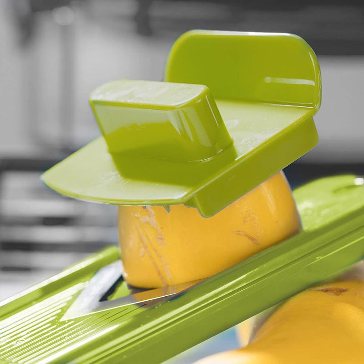 BowLift | CutMate Multifunctional Vegetable Cutter 12-in-1 | With Collection Container & Finger Guard | Stainless Steel Blades | Compact & Safe