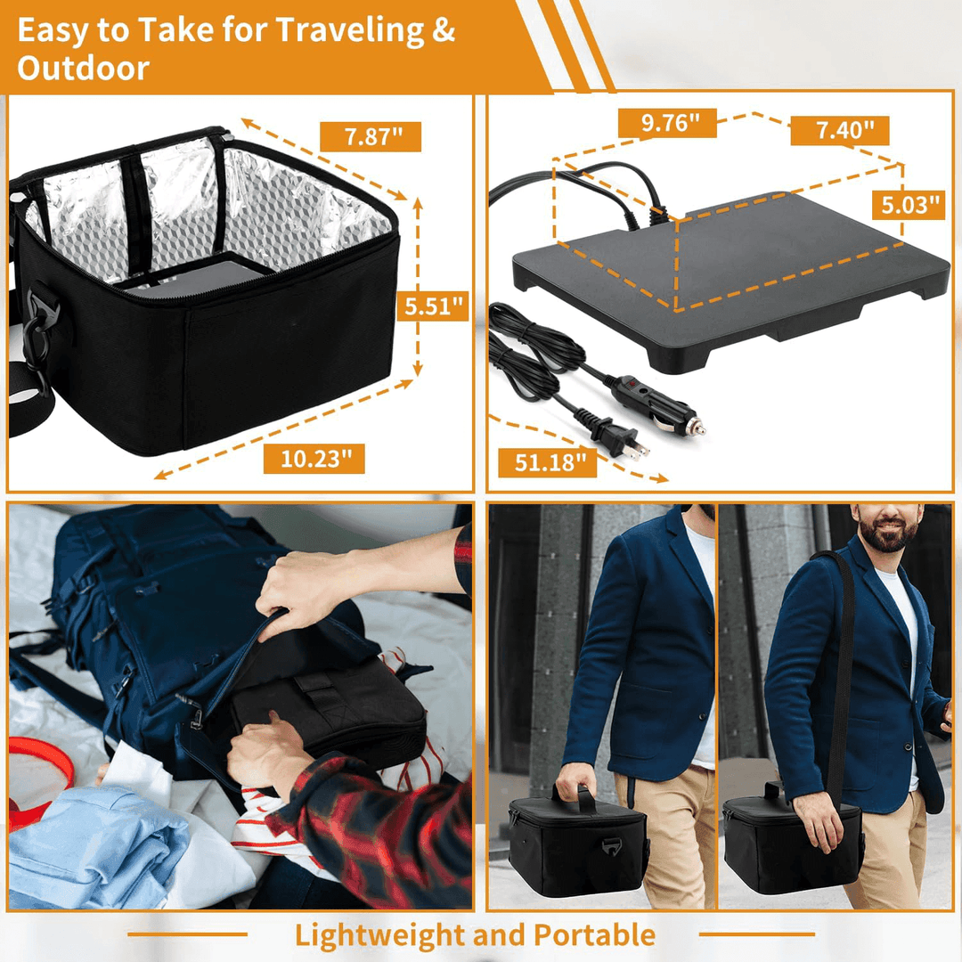 BowLift | HeatGo Pro – Electric Portable Food Warmer Lunchbox with 3-in-1 Connection