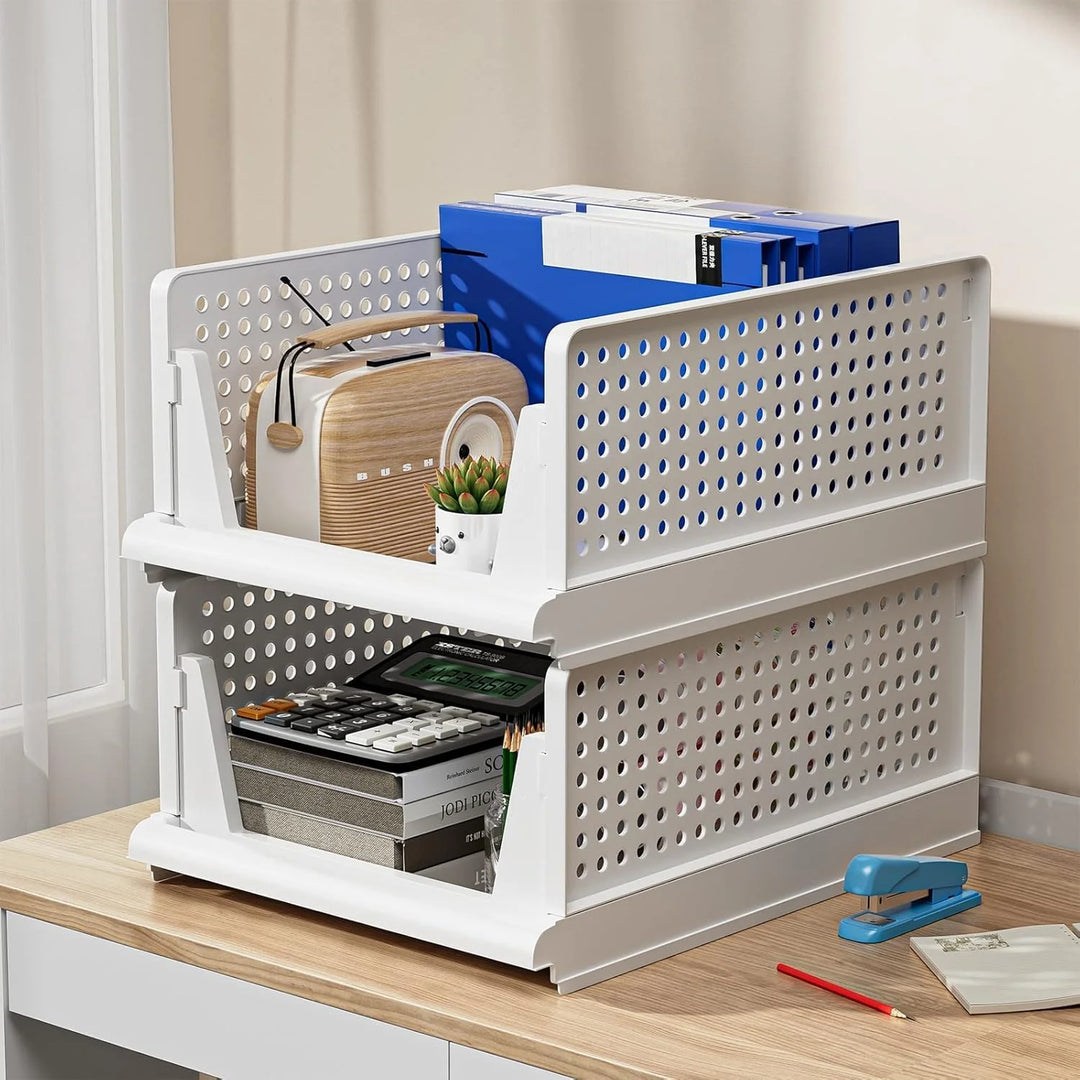 Stackable Wardrobe Storage Organizer For Cloth Storage