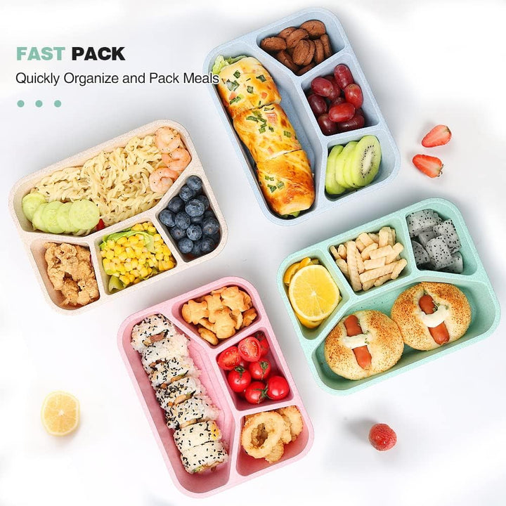 BentoBox – Set van 4 Snacks Dozen met Compartimenten Bowlift