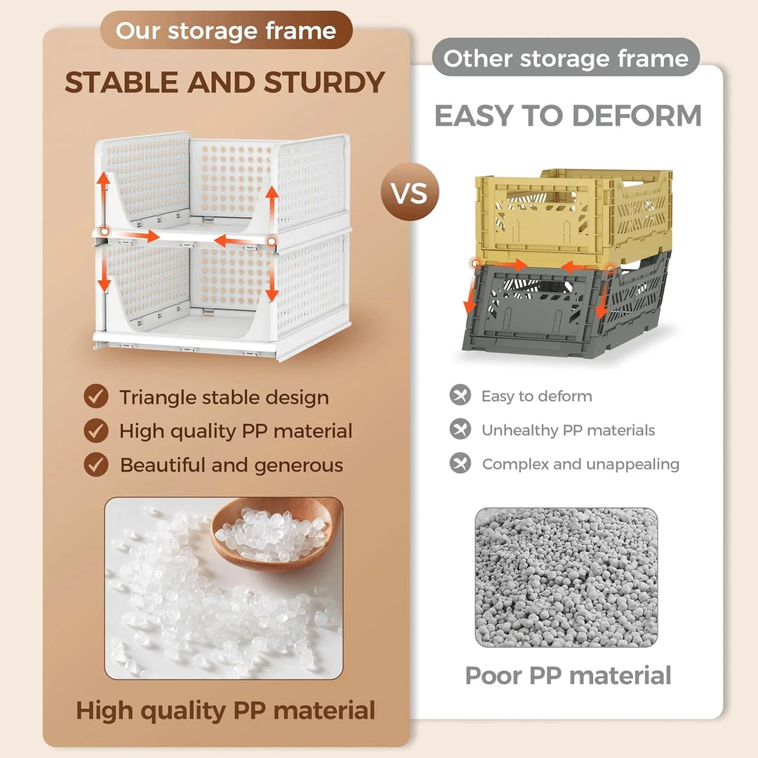 Stackable Wardrobe Storage Organizer For Cloth Storage