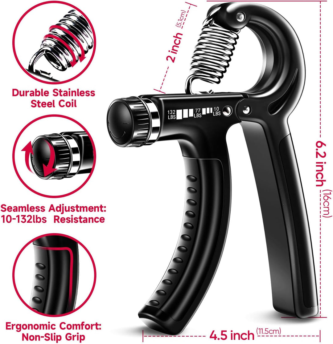 GripMaster - Verstelbare Handversterker Set (5 stuks) Bowlift