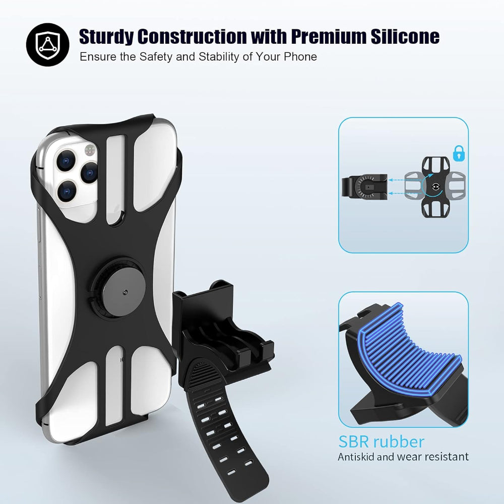 Bicycle phone holder 360° rotatable removable | Bowlift