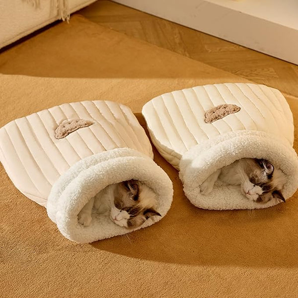 3-Layer Pet Sleeping Bag for Cats & Small Dogs Bowlift