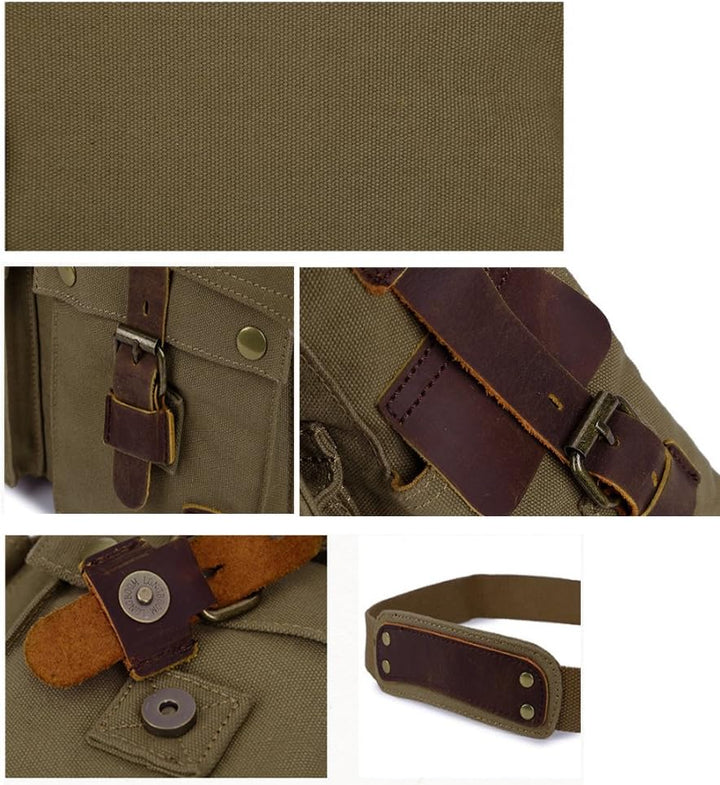 RetroCarry Bag – Vintage Canvas Shoulder Bag for Laptops Bowlift