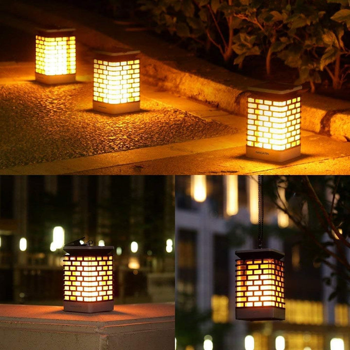 BowLift | Solar LED garden lantern with ribbed design – Decorative outdoor lighting for garden