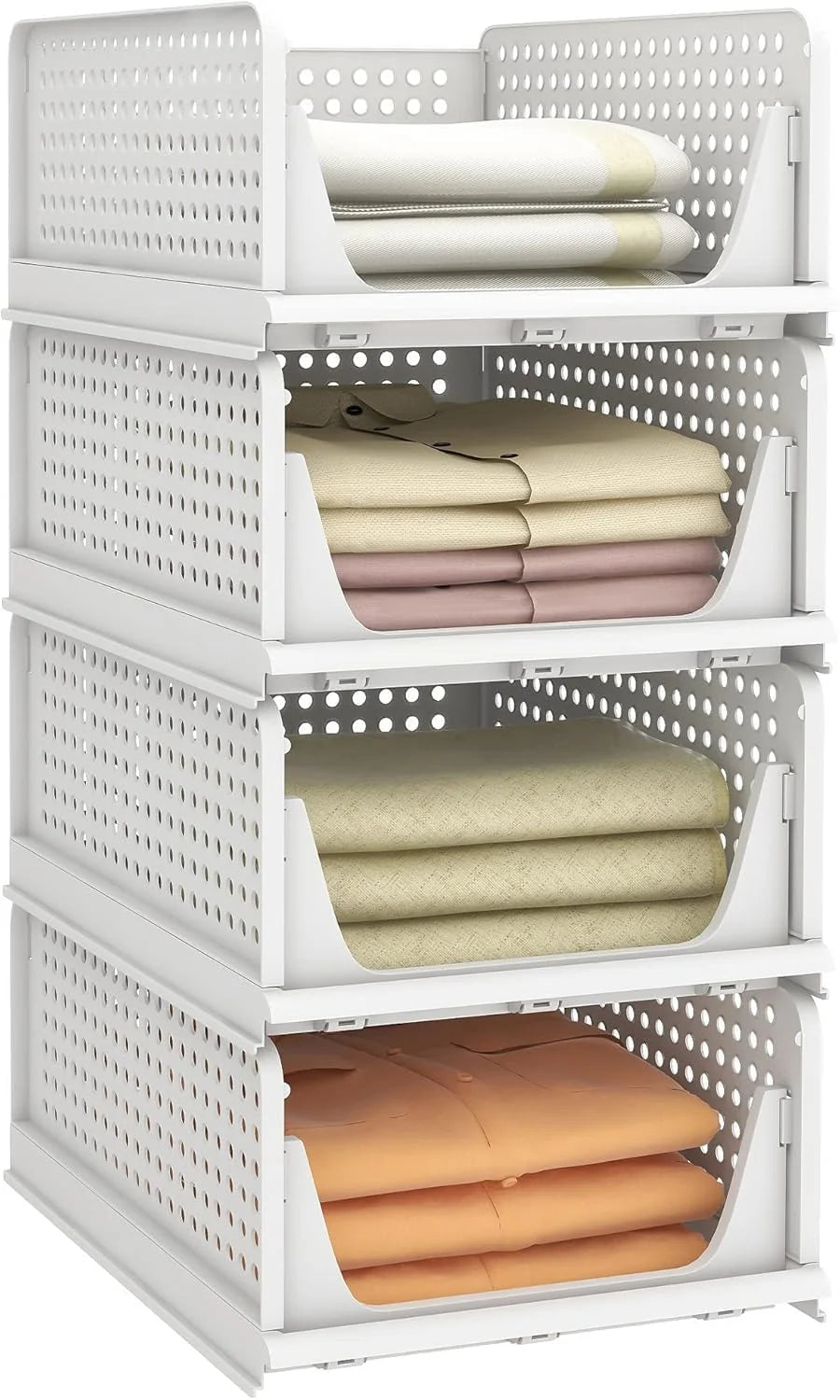 Stackable Wardrobe Storage Organizer For Cloth Storage