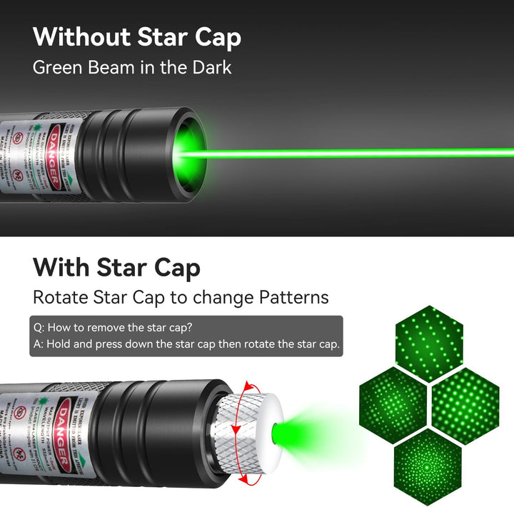 BowLift | Laser Pointer Rechargeable Green Outdoor Metal Torch