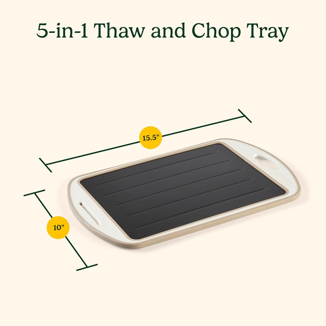 5-in-1 Thaw & Chop Tray, Rapid Defrosting Aluminum Plate