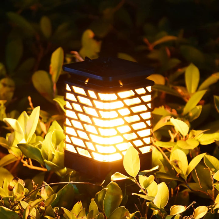 BowLift | Solar LED garden lantern with ribbed design – Decorative outdoor lighting for garden