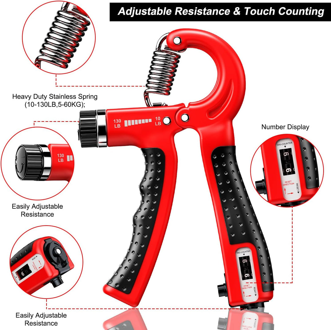 GripMaster - Verstelbare Handtrainer Set 2-Pack Bowlift
