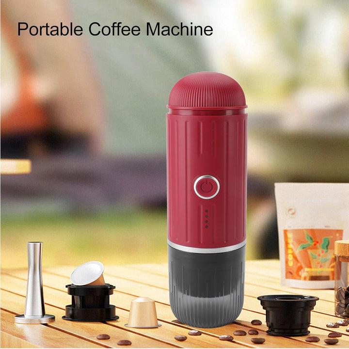 BowLift | Self-Heating Portable Electric Espresso Maker with USB-C Charger – Compatible with Ground Coffee & Nespresso Capsules