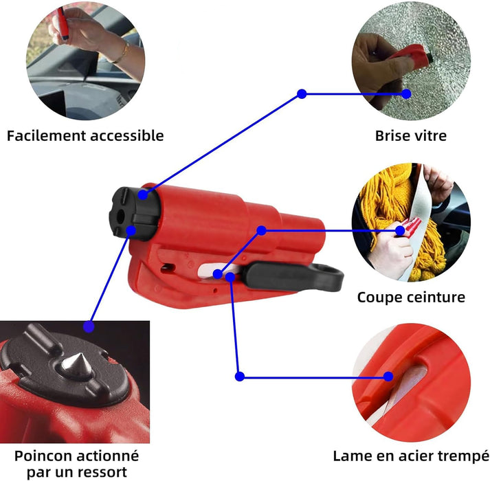 Window breaker & seatbelt cutter | Emergency escape tool | Bowlift