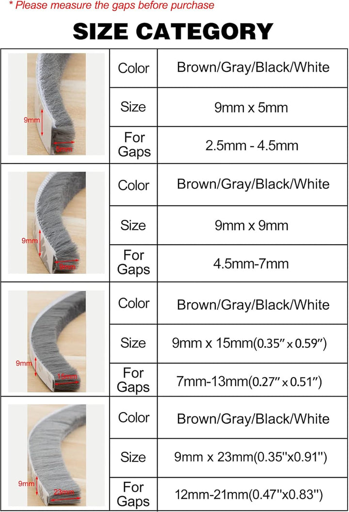 BowLift | Brush seal, door seal, self-adhesive door seal