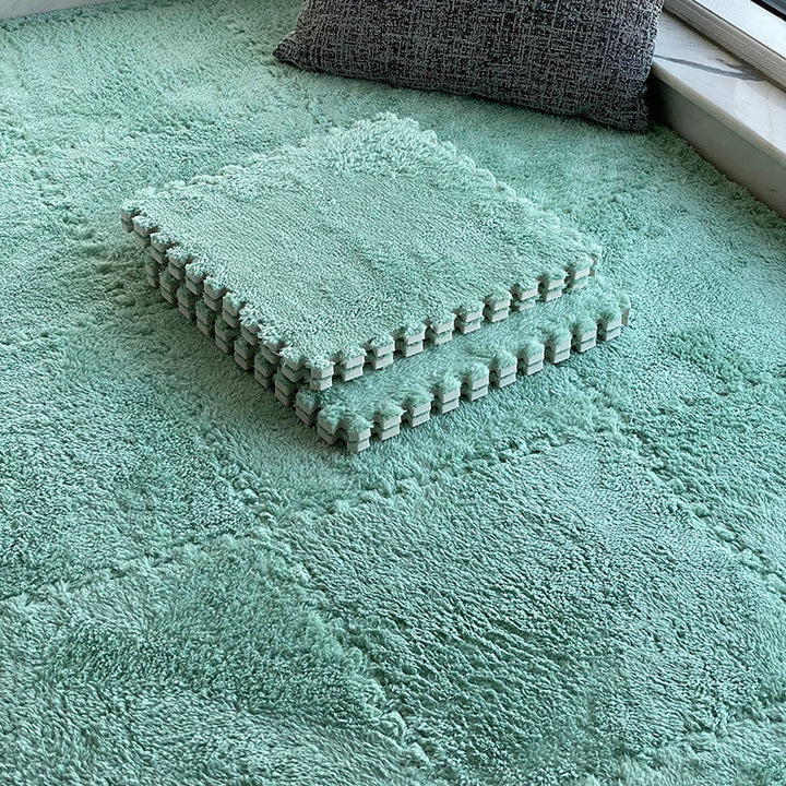 BowLift | Modern Carpet Tiles Level Loop Plug-in System Square Bedroom Carpet Tiles