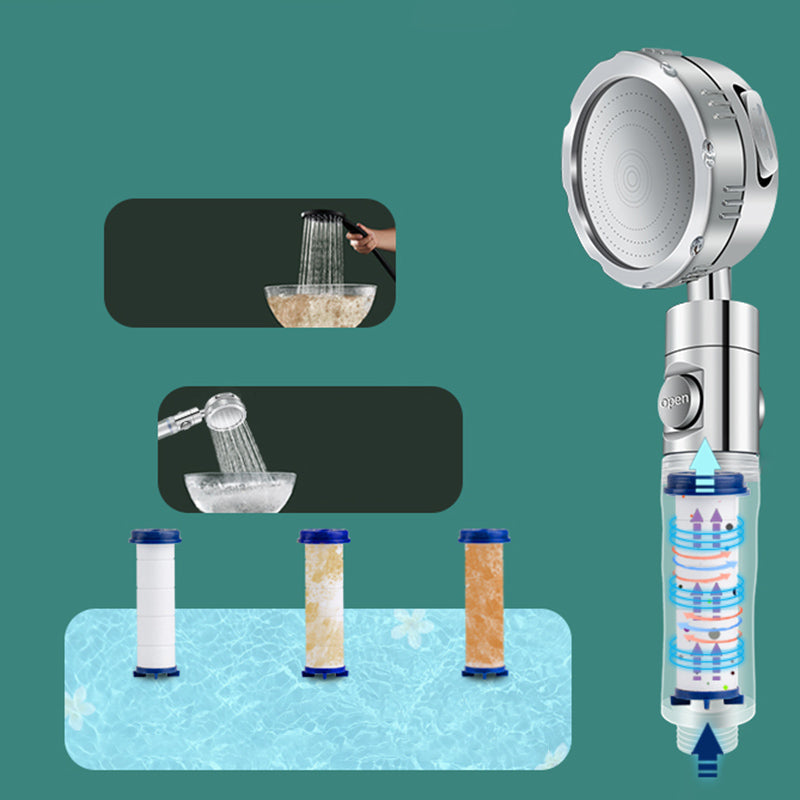 BowLift | Bathroom Shower Head Brass Round Filter Shower Head with Hose