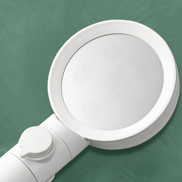 BowLift | Handheld Shower Adjustable Spray Pattern White Round Showerhead