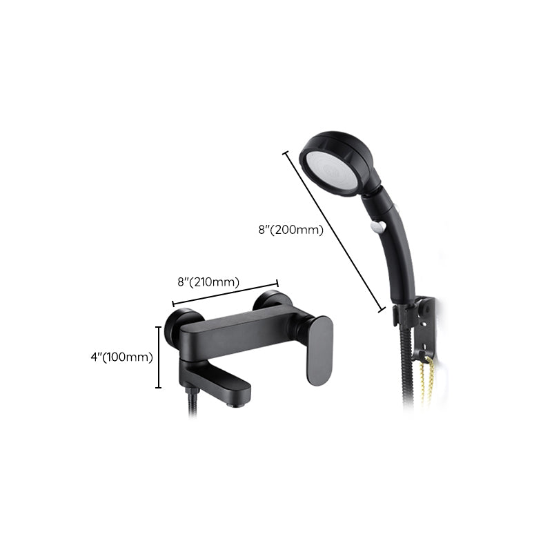 BowLift | Modern Wall-Mounted Bathtub Faucet Trim Metal Single-Lever Bathtub Faucet Trim