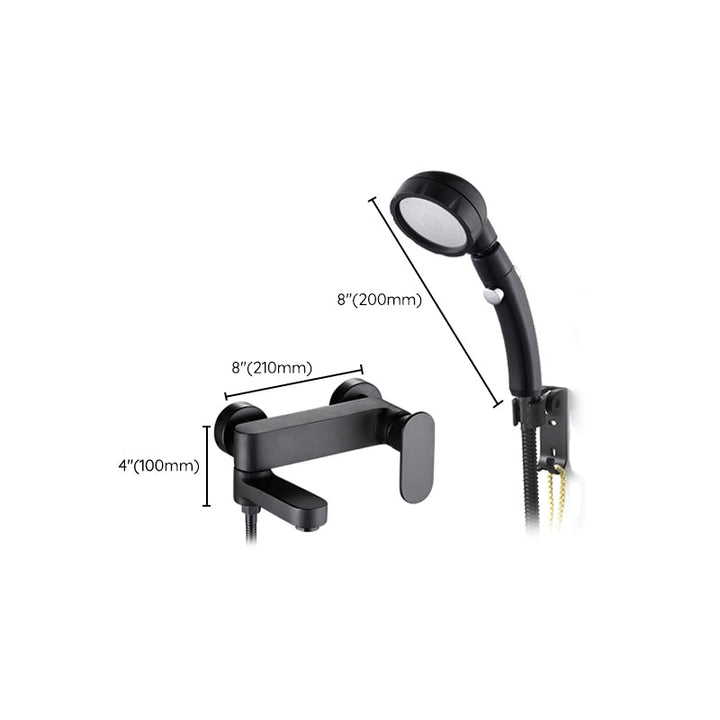 BowLift | Modern Wall-Mounted Bathtub Faucet Trim Metal Single-Lever Bathtub Faucet Trim