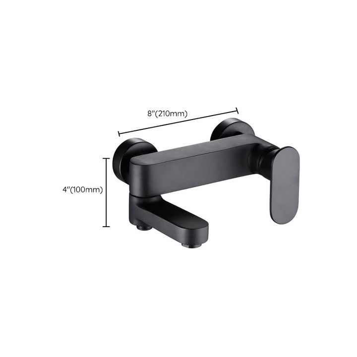 BowLift | Modern Wall-Mounted Bathtub Faucet Trim Metal Single-Lever Bathtub Faucet Trim