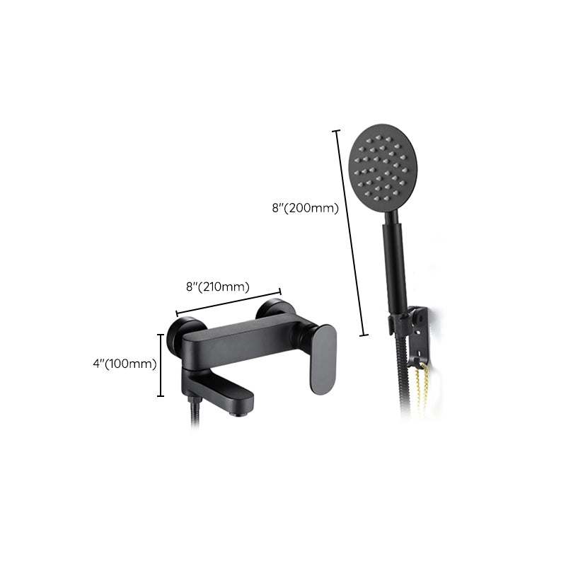 BowLift | Modern Wall-Mounted Bathtub Faucet Trim Metal Single-Lever Bathtub Faucet Trim