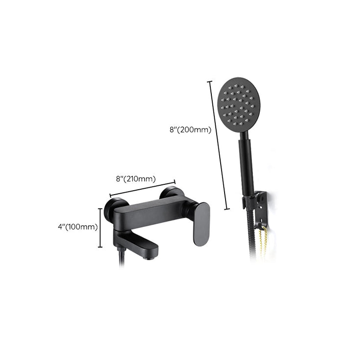 BowLift | Modern Wall-Mounted Bathtub Faucet Trim Metal Single-Lever Bathtub Faucet Trim