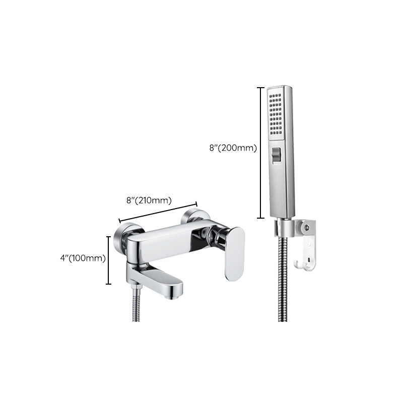 BowLift | Modern Wall-Mounted Bathtub Faucet Trim Metal Single-Lever Bathtub Faucet Trim