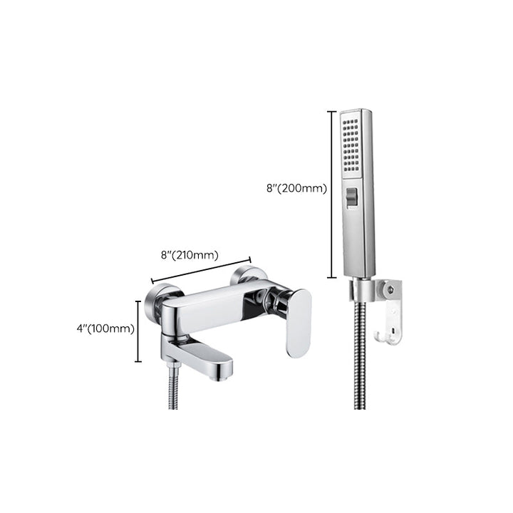 BowLift | Modern Wall-Mounted Bathtub Faucet Trim Metal Single-Lever Bathtub Faucet Trim
