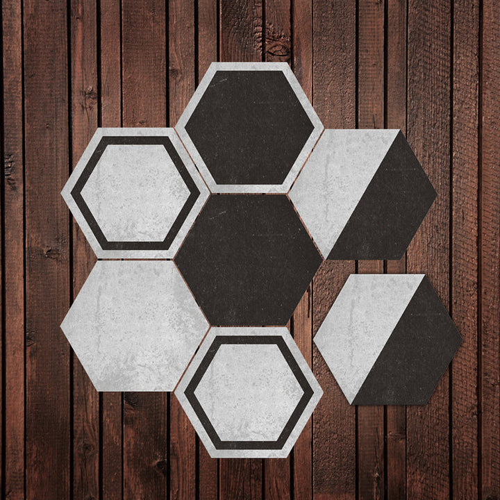 BowLift | Peel & Stick Tiles Stain Resistant Hexagonal Plastic Peel & Stick Tiles 20-Pack