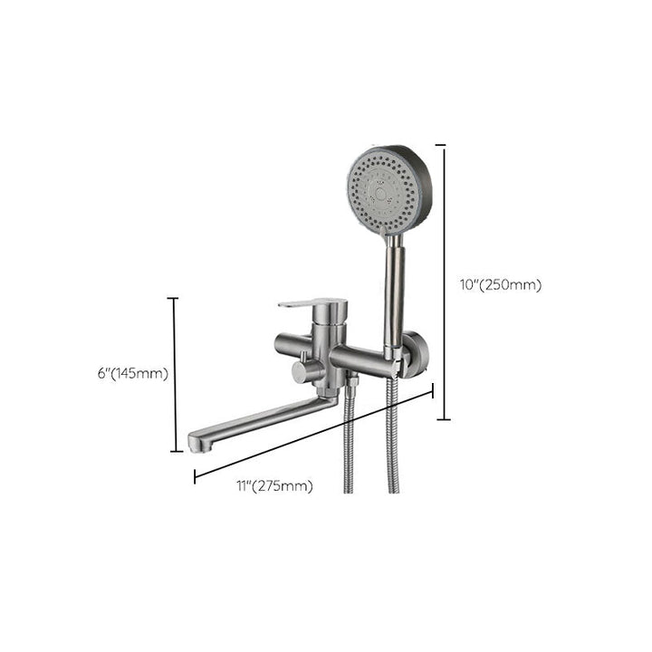 BowLift | Bathroom Bathtub Faucet Lever Handheld Shower Bathtub Faucet