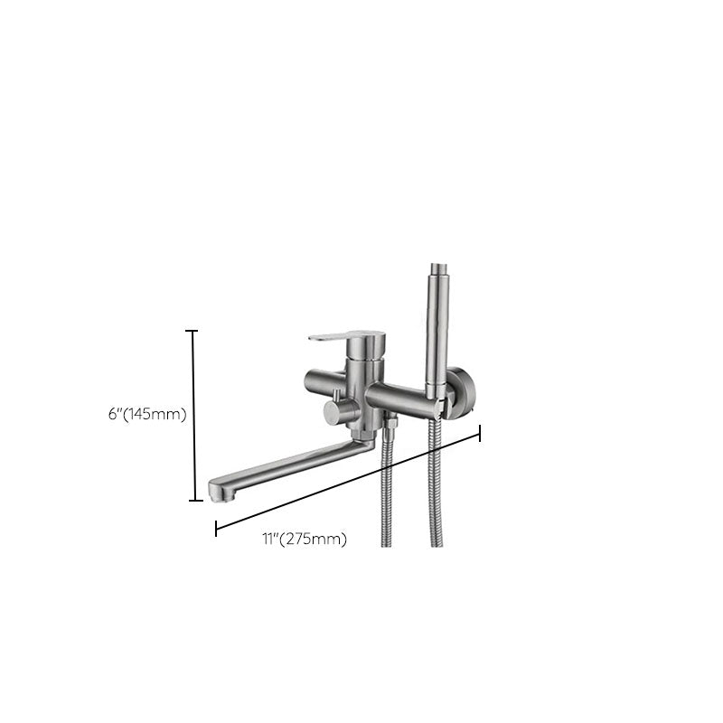 BowLift | Bathroom Bathtub Faucet Lever Handheld Shower Bathtub Faucet