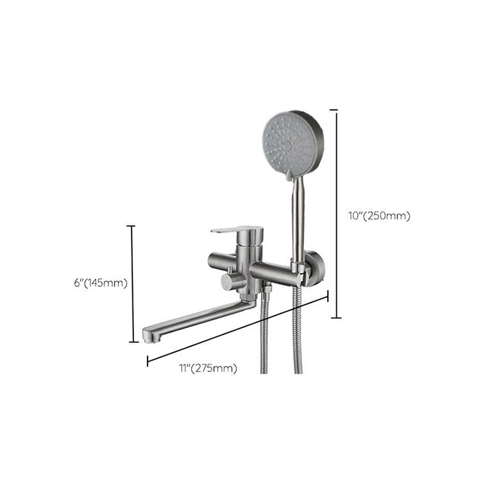BowLift | Bathroom Bathtub Faucet Lever Handheld Shower Bathtub Faucet