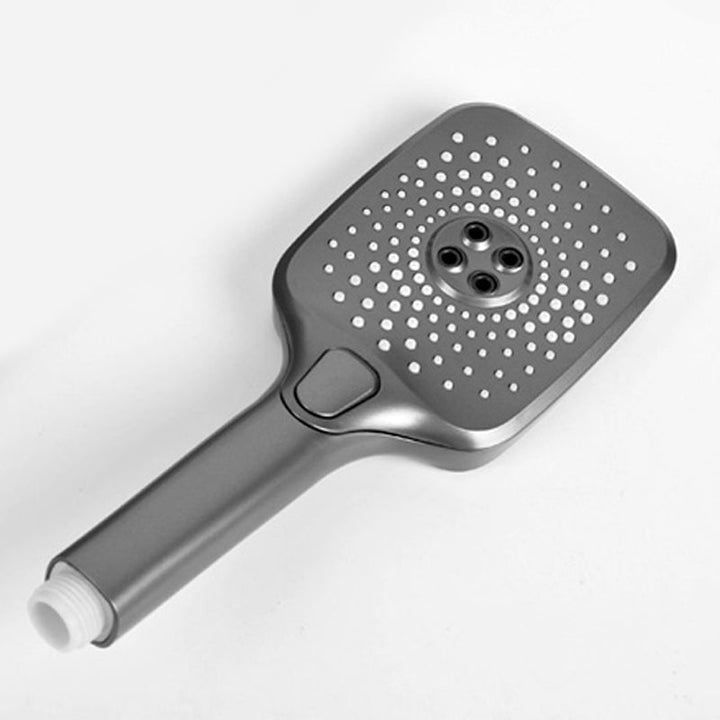 BowLift | Modern Gray Showerhead Combo Standard Spray Pattern Rectangular Large Showerhead