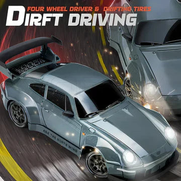 BowLift | Retro Drift Master – 4WD RC Car with LED Lights