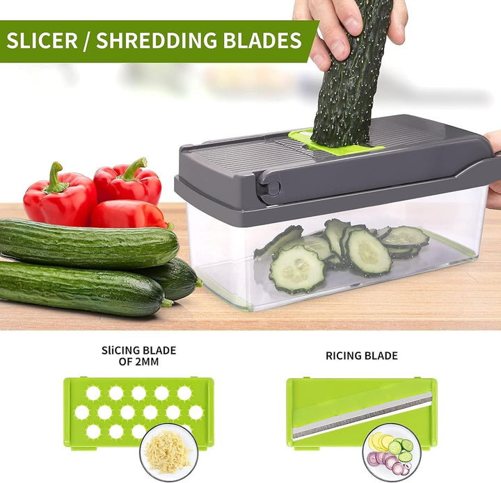13-in-1-Vegetable-Slicer | Faster-when-Cooking | Bowlift