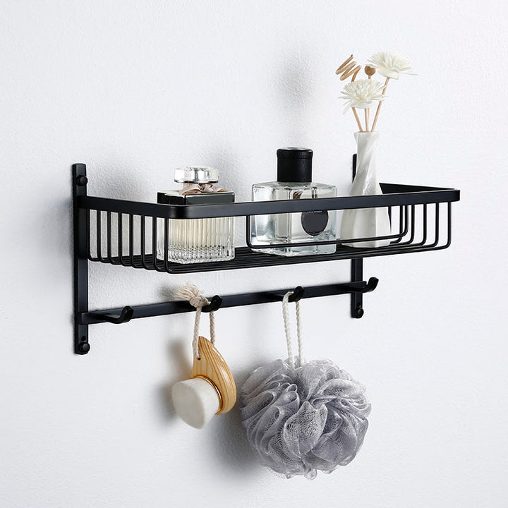 BowLift | Contemporary bathroom accessory single piece or in set made of black metal