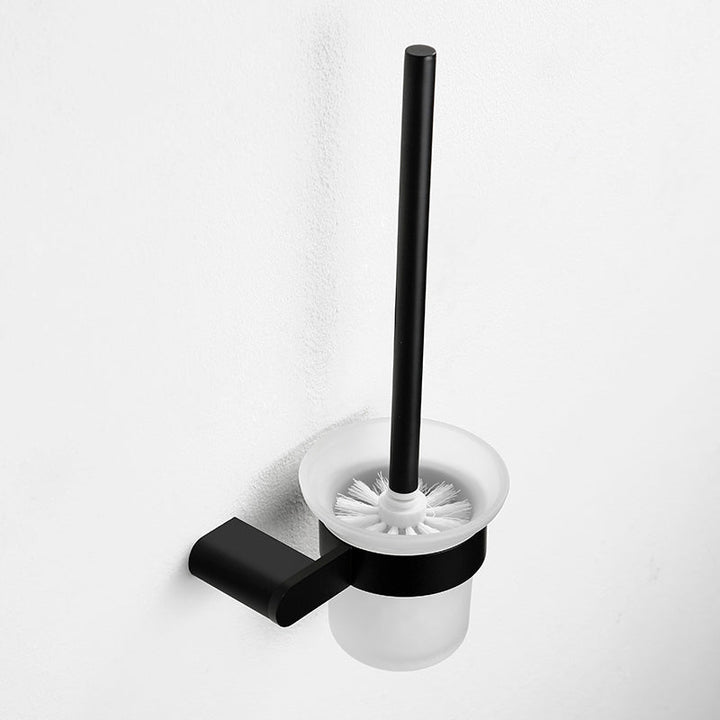 BowLift | Contemporary bathroom accessory single piece or in set made of black metal
