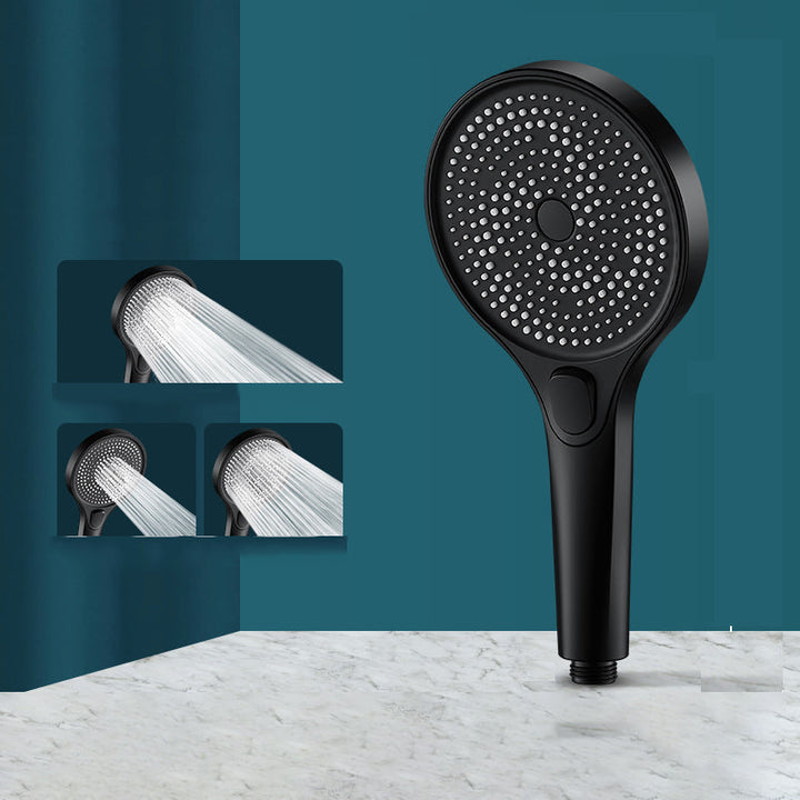 BowLift | Modern Round Hand Shower Adjustable Spray Pattern Wall Mount Hand Shower