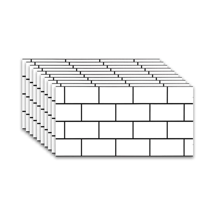 BowLift | Brick Joint Peel & Stick Tile 30 cm x 60 cm Rectangular PVC Wallpaper