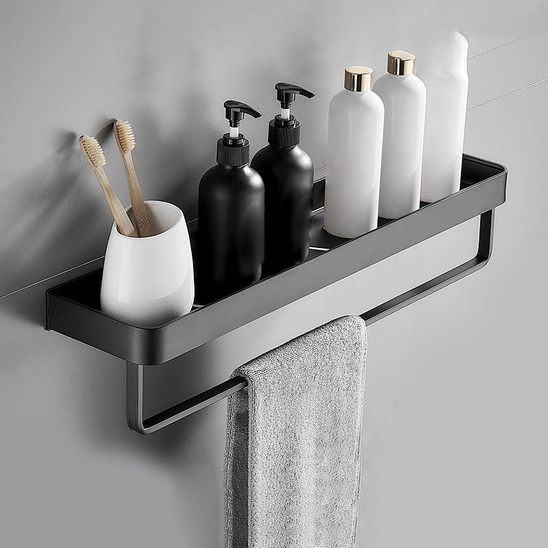 BowLift | Matt Black Bathroom Set Modern 1/2 - Piece Stainless Steel Bath Rack