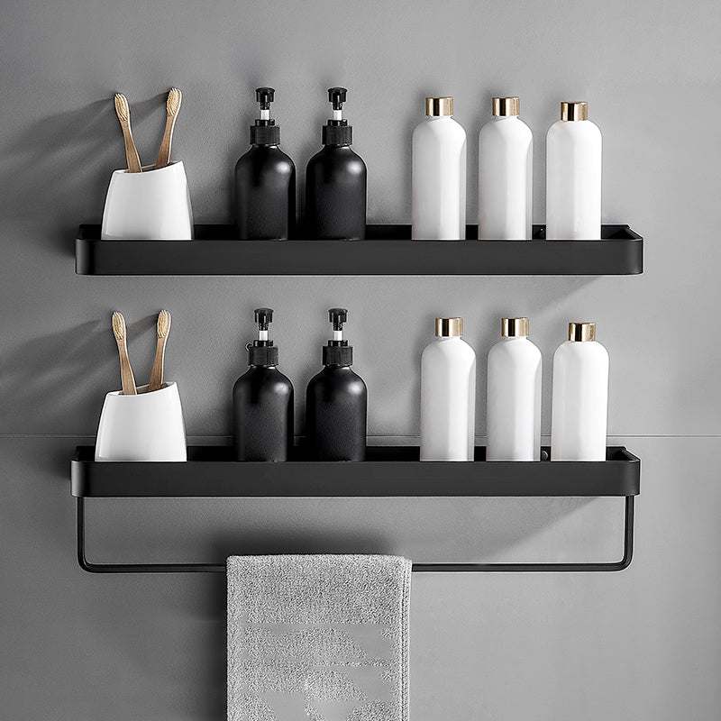 BowLift | Matt Black Bathroom Set Modern 1/2 - Piece Stainless Steel Bath Rack