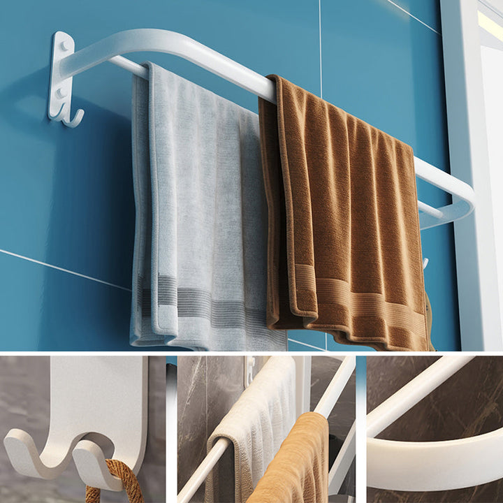 BowLift | Modern Bathroom Hardware Set White Metal Bathroom Accessory Set