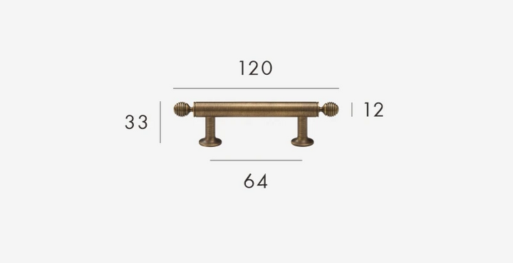 BrassElegance Solid Brass Antique T-Griff Bowlift