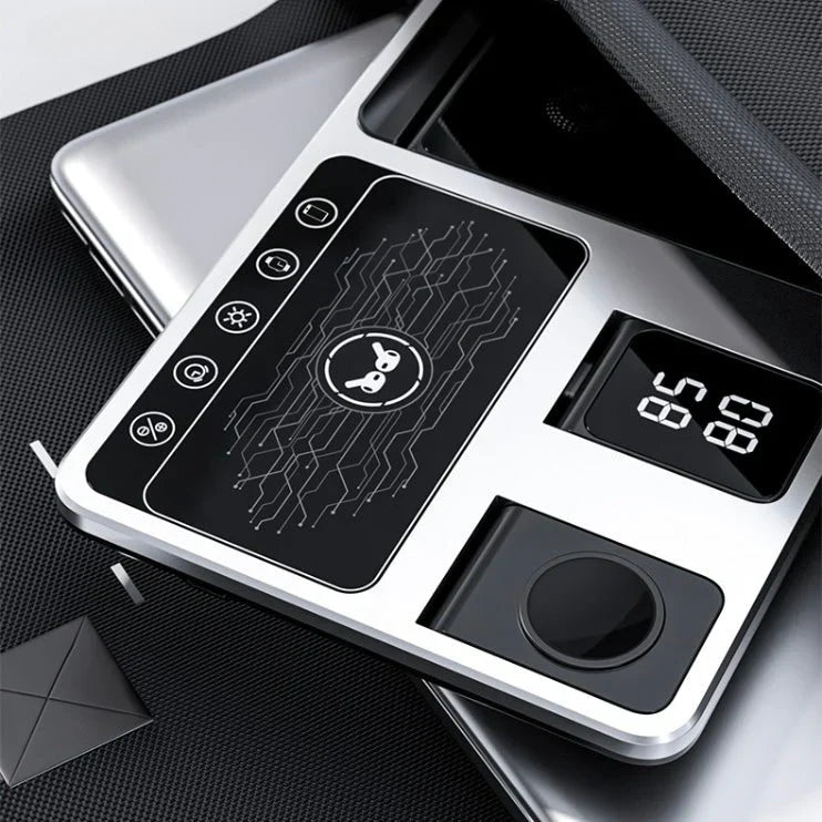 BowLift | EasyCharge - 4-in-1 Wireless Charging Station for iPhone, Apple Watch and AirPods - Fast and Efficient Charger