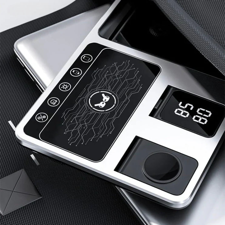 BowLift | EasyCharge - 4-in-1 Wireless Charging Station for iPhone, Apple Watch and AirPods - Fast and Efficient Charger