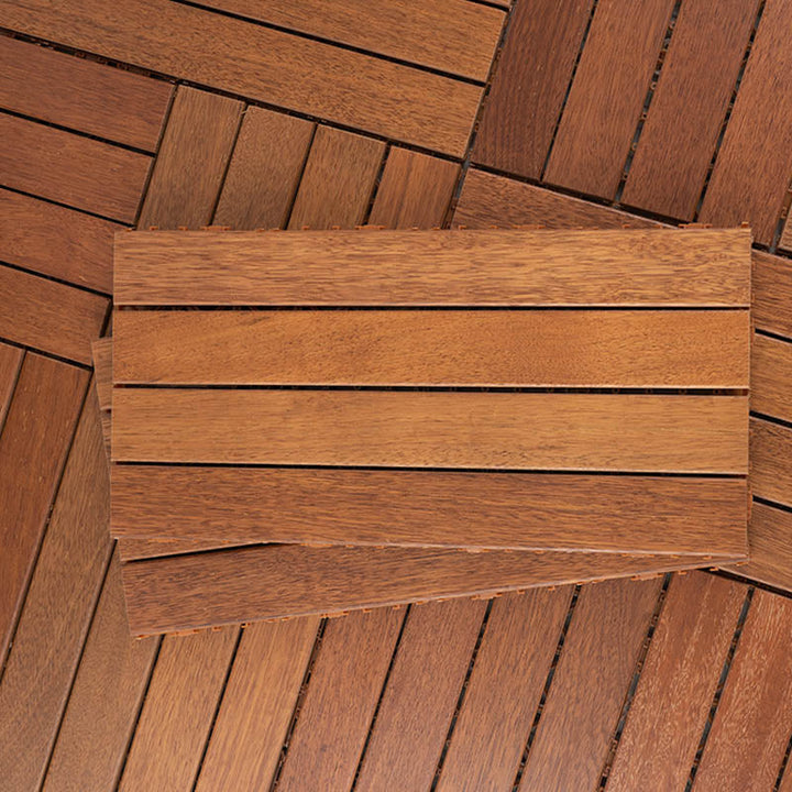 BowLift | Basic Wood Outdoor Floor Tiles Click Patio Floor Tiles