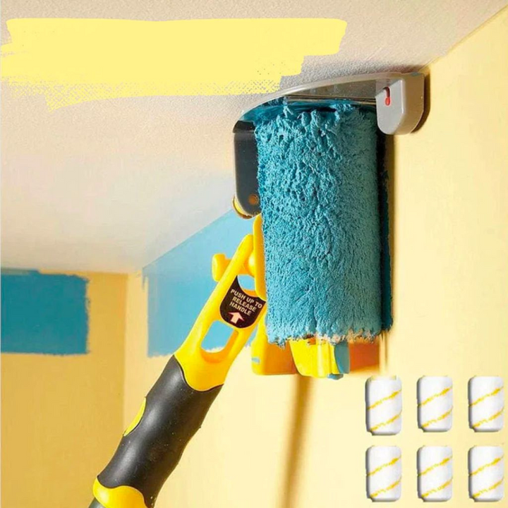 BowLift | Edging Paint Roller "RandFix" for Tight Edges – Including 3 Replacement Rolls