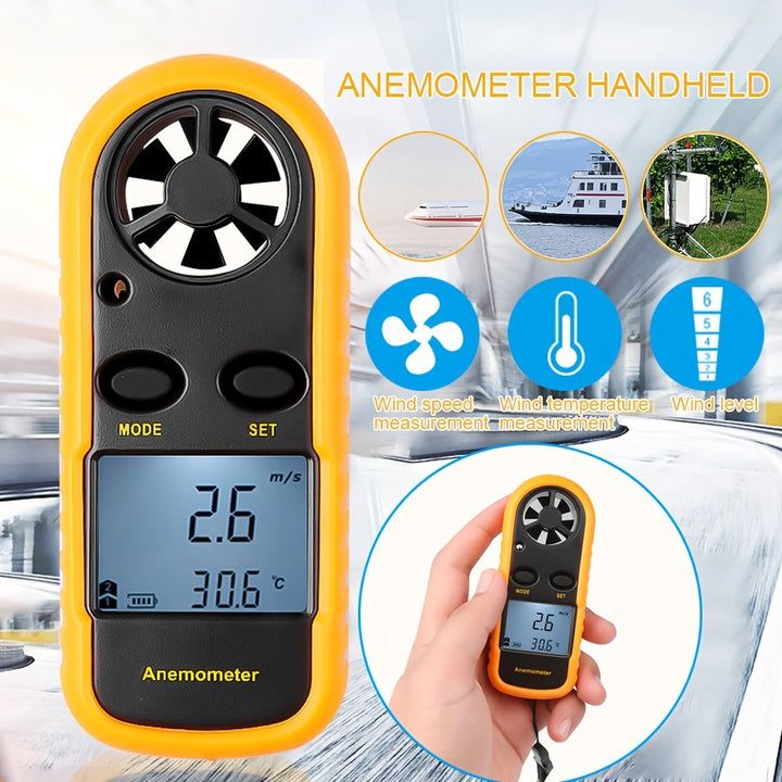 BowLift | Digital Anemometer with Clear LCD Display – Portable Anemometer for Outdoor Sports